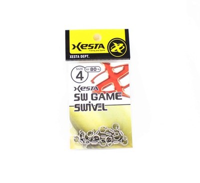 Xesta SW Game Swivel Split Ring Size 4 80lb (8251)
