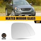 Left Driver Side Heated Mirror Glass for Volvo XC60 2010-2017 W/ Backing Plate