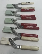 Lot Of 5 Clauss NO-NIK Fiber Optic 3X-203 µm, 1X-305 & 1X- .012 Stripper