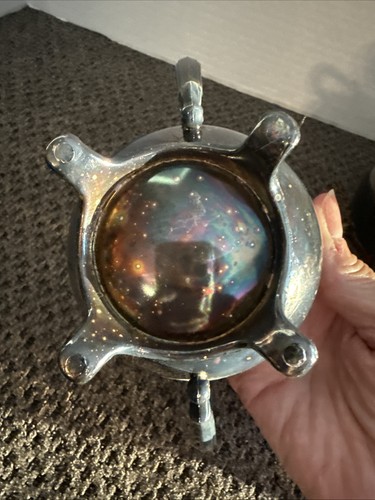 Juego de crema y azúcar con tapa enchapada en plata MCM de colección placa de plata perlada interior - Imagen 10 de 12