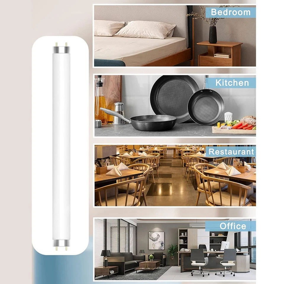 6 Pack  BL T8 F10W Bug Zapper Replacement Bulb for 20W Bug Zapper, 139677 - Image 4 of 4