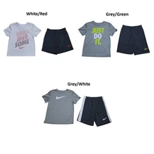Nike Boy's Dri-Fit Elastic Waist T-Shirt & Shorts 2 Piece Set