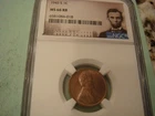 Nice Special Portrait issue 1945 S Lincoln Cent MS66 RB still mostly red