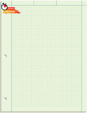 TOPS Engineering Computation Pad, 8-1/2" X 11", Glue Top, 5 X 5 Graph Rule on Ba