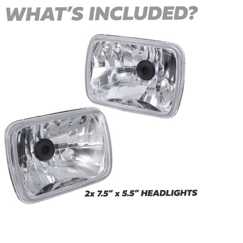 Crystal Halogen H4 Headlights for Toyota Hilux MK1 / MK2 RHD (Pair) - Picture 5 of 9