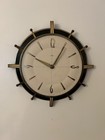 Vintage Metamec Wall Clock - 26cm Starburst Retro Mid Century Black