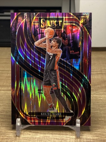 2024-25 Panini Select - Purple Flash Premier Prizm #191 Kel’el Ware (RC) /249