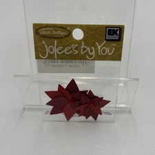 Poinsettia, flower scrapbook 3D embellishment Jolee's by You JJCE020