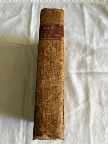 Antikes Buch ~ 1819 Skizze der Missionen von Miron Winslow Ledereinbände