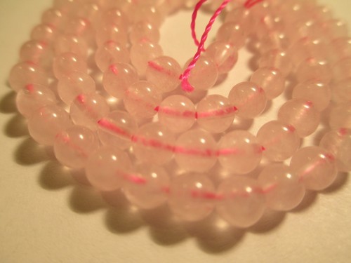 2 ~ 15.5 Inch Strands 4.5 mm Smooth Round Rose Quartz Beads XO - Picture 2 of 2