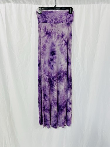 Lock & Love Tie Dye Maxi Skirt Purple Womens Size Small