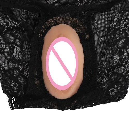 Lace Pussy Pants Fake Vagina Pad Cosplay Silicone Crossdressing for Transgender - Picture 8 of 12