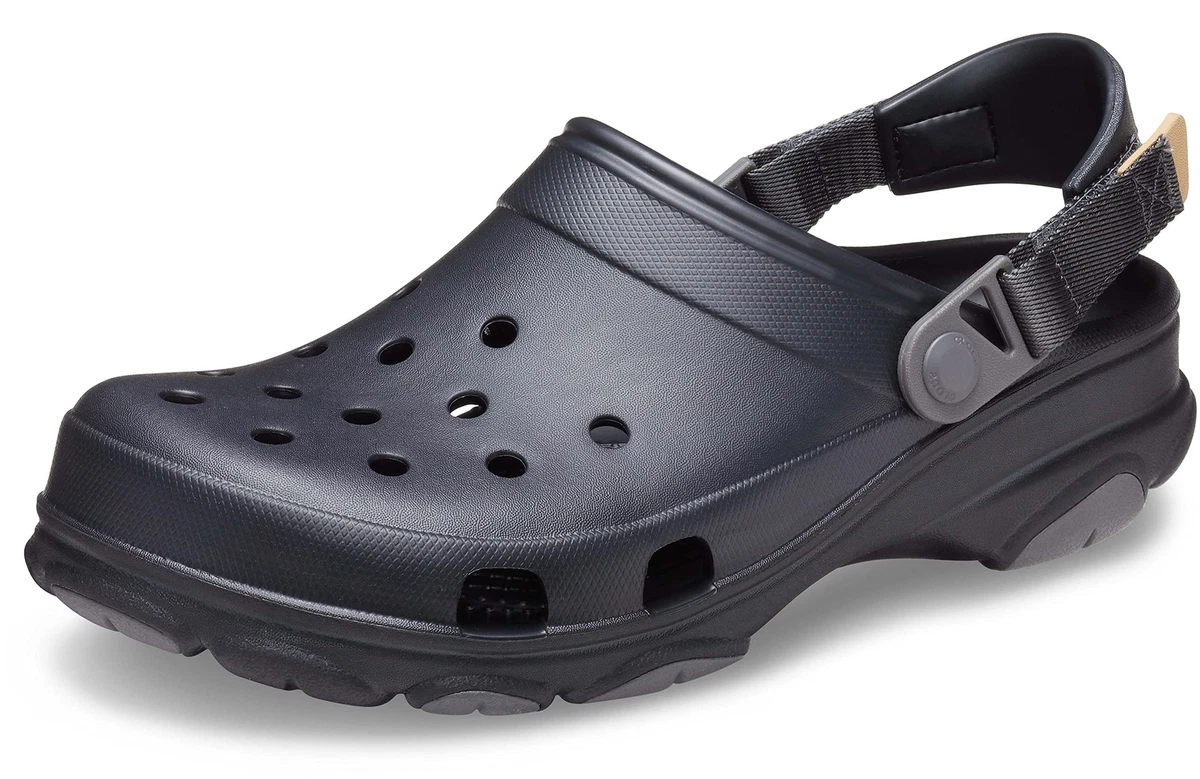 Crocs Unisex Adult Classic All Terrain Clogs Black 5 Men 7 Women