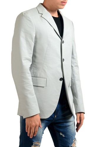 Abrigo deportivo Blazer gris de tres botones Jil Sander para hombre talla 40 42 - Imagen 2 de 5