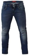 D555 Men''s Tall Fit Tapered Leg Stretch Jeans in Dark Stone Size 30-50