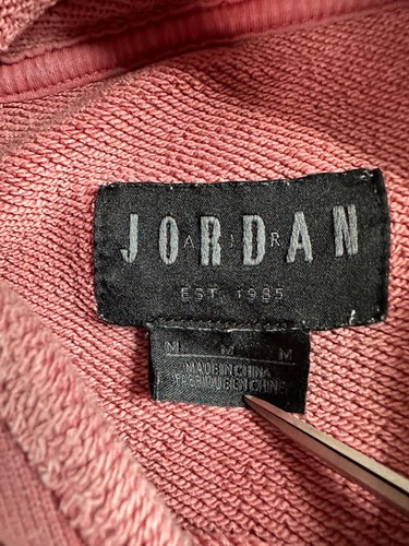 Nike Jordan JSW Wings Washed Fleece Terry Hoodie Mens Medium Pink Air Flight - Picture 4 of 13