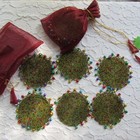 Pier 1 Beaded Coasters Lot of 6 or 12 New With bags