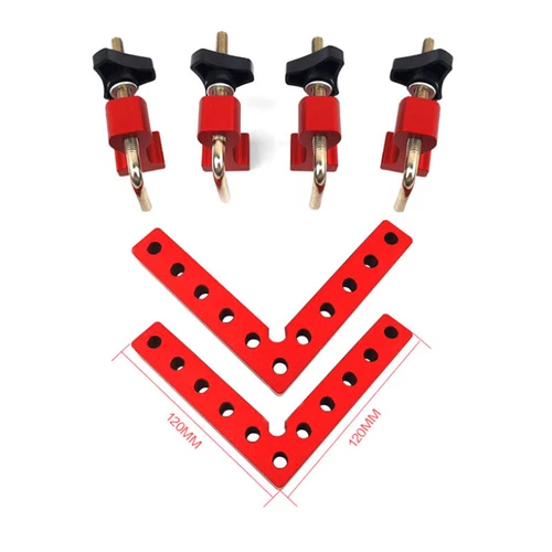 120/140/160MM 90 Degree Positioning Squares Right Angle Clamps for Woodworking - Picture 6 of 20