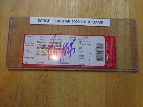 Boleto autografiado por Sergei Gonchar 1000th NHL juego             - Imagen 4 de 4