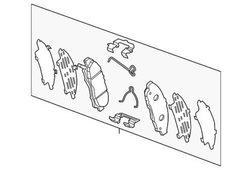 Genuine GM 2020-2025 Buick Chevrolet Cadillac Front Disc Brake Pad Set 85520396 - Picture 2 of 3