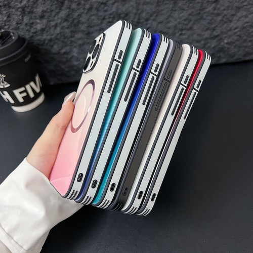 Gradient Mag Safe Shockproof Case Cover For iPhone 15 16 Pro Max 14 Plus 13 12 - Photo 8 sur 21