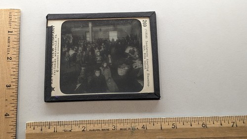 Ellis Island New York City Keystone Magic Laterne Glas Folie Foto Untersuchung - Bild 3 von 6