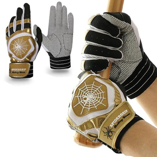 New J&S Sporting Spider Grip Baseball Softball Batting Gloves for Mens and Kids - Picture 1 of 1