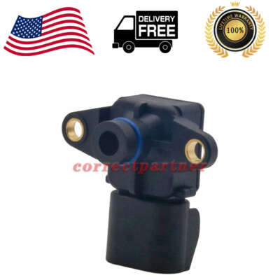 #ad FOR DODGE CARAVAN JEEP WRANGLER CHEROKEE MANIFOLD PRESSURE AS158T MAP SENSOR USA $14.49