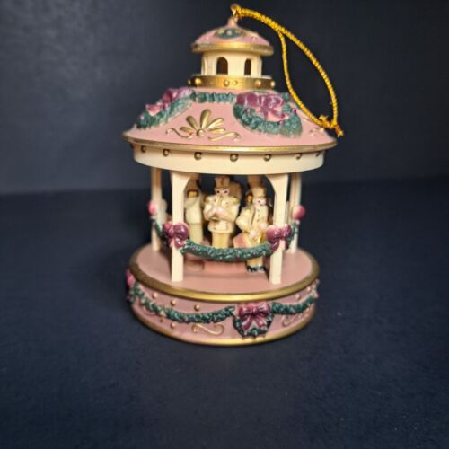 Vintage Pavillon Weihnachtsband in weiß Ornament 1992 4" B.N.C. Bradford Neuheit - Bild 2 von 4