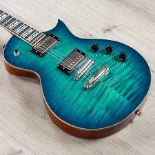 ESP USA Eclipse Guitar, Saturday Night Special Set, Aqua Marine Sunburst Flame