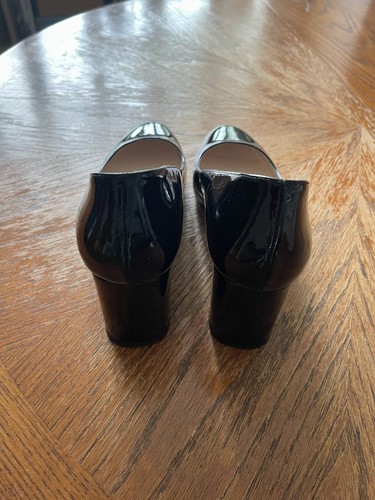 Aisha John Lewis Patent Court Shoes , Black, Size 6, New - Picture 6 of 10
