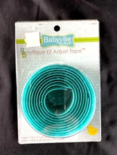 Babyville 1.5" x 1 yard EZ Adjust Tape Baby Teal-Blue-Green Sew-On Hook & Loop