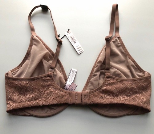 VS Victoria’s Secret 34DD Body von Victoria ungefüttert Plunge BH hellbraun - Bild 3 von 4