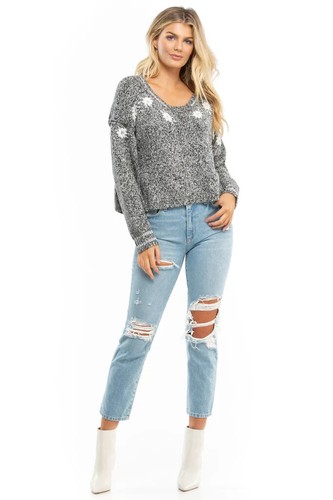 NWT Wildfox Flower Field Sweater Embroidered Sweater - Size Small - Picture 3 of 8