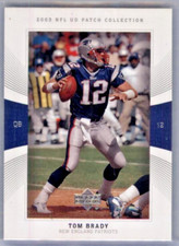 2003 Upper Deck Patch Collection Tom Brady #12 NEW ENGLAND PATROITS