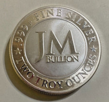 2 oz JM Bullion Eagle Silver Round (Reverse Proof-Like, New) 40.00 per troy oz