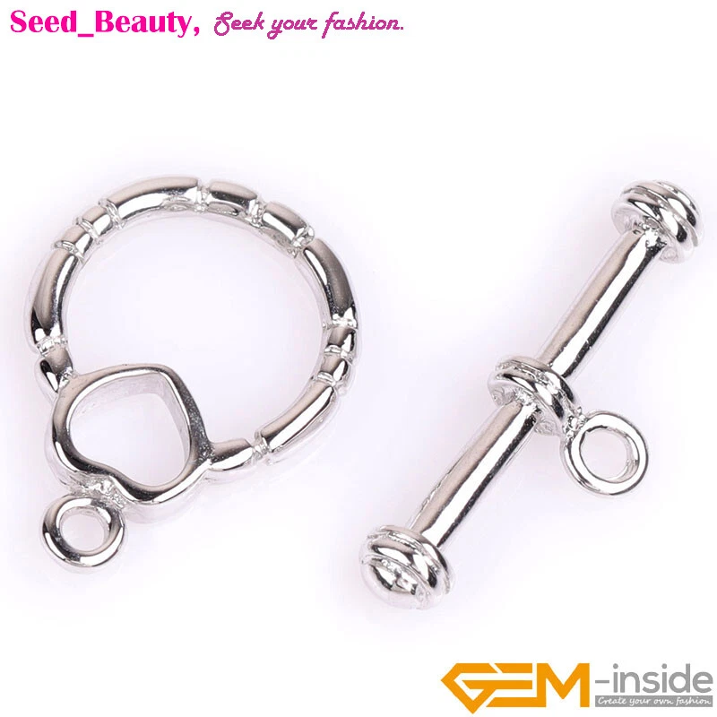 14K Gold Filled Claddagh Heart Toggle Bar Clasps Connector For Jewelry Necklace - Image 4 of 4