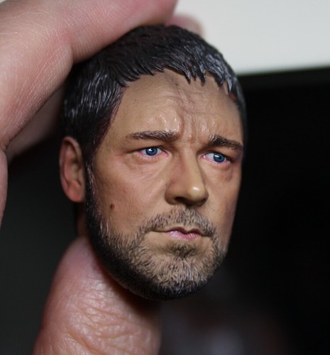 1:6 Gladiator Head Model Russell Ira Crowe Head Sculpt F 12" Male Figure Body - Picture 4 of 4