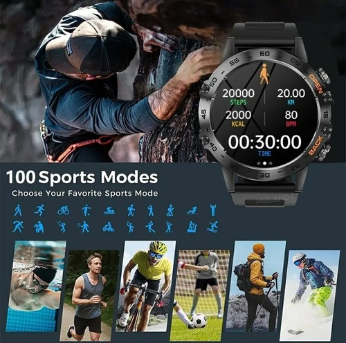 Montre Connectée Homme SmartWatch intelligente Sport Santé Étanche ip68 400mAH - Photo 16/20