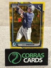 2024 Bowman Sapphire Edition #BCP-10 Colt Emerson Yellow Sapphire #/75