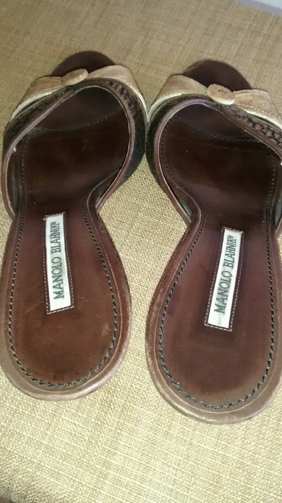 Manolo Manolo Manolo Blahnik Women's Slides Sandals heels Snake Animal Prints SZ 9, EU 40 194651 Manolo Manolo Manolo Blahnik Women's Slides Sandals heels Snake Animal Prints SZ 9, EU 40 194651