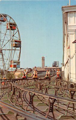 H85/ Coney Island Amusement Park New York Postcard Steeple Chase 130