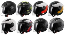 OPEN FACE MOTORBIKE HELMET LS2 OF616 AIRFLOW II Ece22.06 MATT BLACK RUSH BRUSH