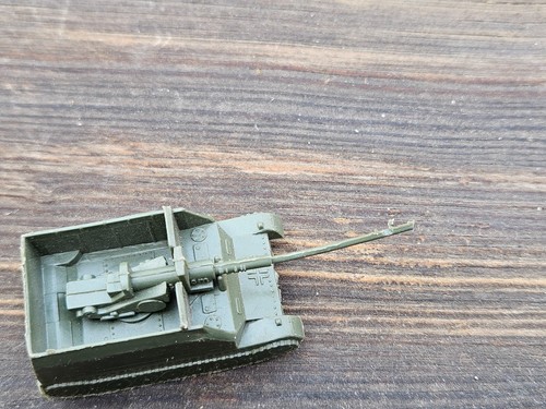 Vintage MPC Mini WW2  Military Vehicle Plastic Toy German Mini SP GUN AUF Tank - Picture 10 of 12