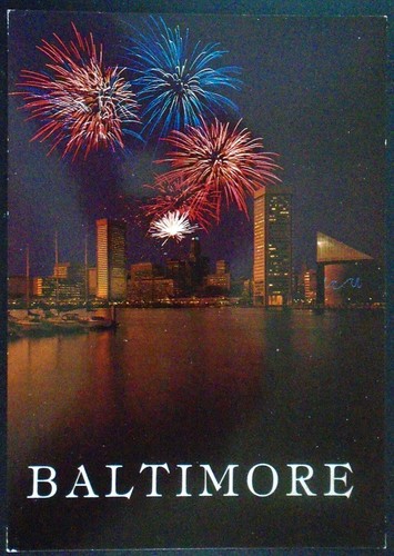 4. Juli Feier, Hochhäuser und Türme von Baltimore, Maryland