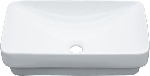 Luxurious Glazed Ceramic Vessel Sink - 19x12 Semi-Recessed for Modern Bathrooms - Picture 11 of 11