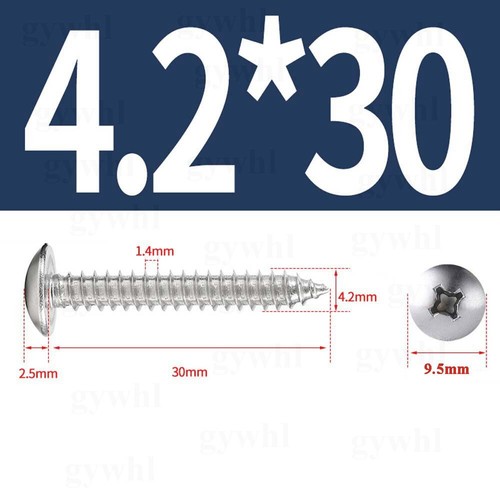 A2 / A4 Stainless Steel Phillips Large Flat Head Self Tapping Screw Wood Screws - Picture 59 of 133