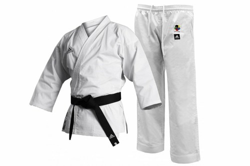 Adidas Club Karate Tuta Adulto Gi Uniforme Bambini 120 130 140 150 170 180 190 cm - Foto 8 di 12