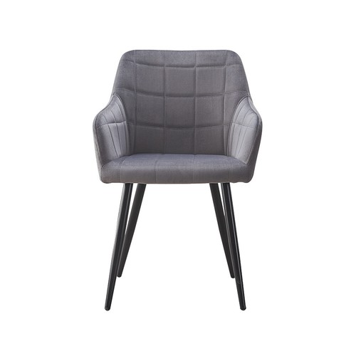 2 Pcs Dining Chairs Velvet Upholstered Seat Armchairs Metal Legs Home Kitchen UK - Picture 20 of 66