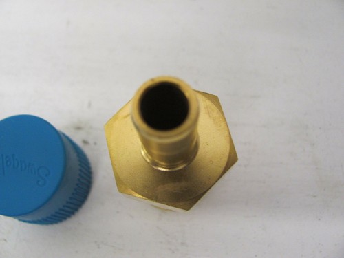 SWAGELOK MALE TUBE ADAPTER BRASS 1/4" NPT X 1" THREADED NEW(OTHER) - Picture 2 of 5